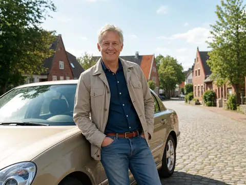 Verkäufer aus Marschacht mit dem verkauften Fahrzeug